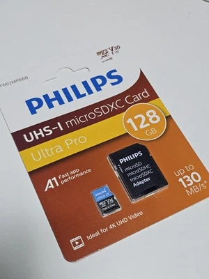 Micro SD 128 GB PHILIPS 130 Mb/s - Image 1 of 2