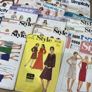 Job Lot 1960-80s Sewing Patterns Simplicity Butterick McCalls Weldons Cut #4 - Picture 1 of 6