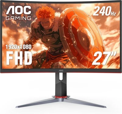 AOC C27G2Z 27" Curved Frameless Ultra-Fast Gaming Monitor, FHD 1080p, 27 inch  - Image 1 of 4