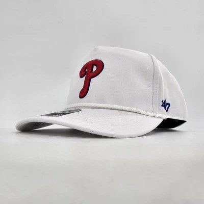 47 Brand Hitch Rope MLB Philadelphia Phillies Mens Hat White Snapback Cap NEW - Image 1 of 4