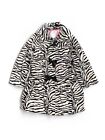 Toddler Girl Widgeon Soft Faux Fur Zebra Print Winter Coat Jacket Size 4T
