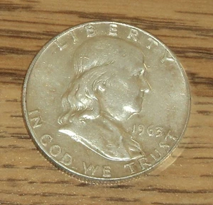 1963-D FRANKLIN HALF DOLLAR - Picture 1 of 2
