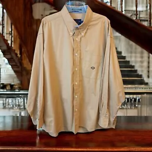 Oscar De la renta Men’s Cotton Chambray Casual Shirt XL - Picture 1 of 9