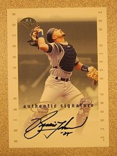 1996 LEAF AUTHENTIC SIGNATURE BRIAN JOHNSON AUTO SIGNED SAN DIEGO PADRES