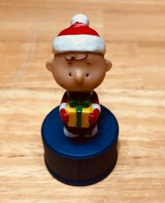 Snoopy Pepsi Bottle Cap Japan Peanuts - Weihnachten - Charlie Brown mit Geschenk - Bild 1 von 3