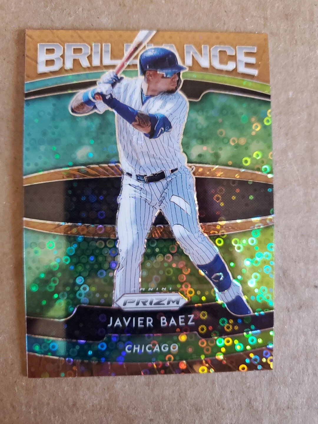 JAVIER BAEZ 2020 PANINI PRIZM BRILLIANCE BRONZE DONUT CIRCLES /25 !!!