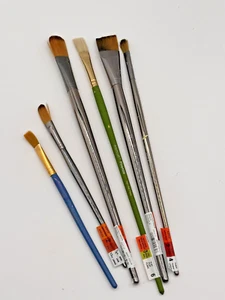 ZEN ROYAL +LANGNICKEL, Artists Loft Z43 Z73 Mixed Lot of Brushes, Long Handle - Picture 1 of 3