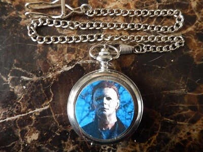RELOJ BOLSILLO MICHAEL MYERS CON CADENA Foto 1 de 3