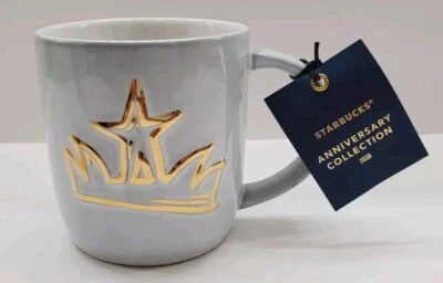 Taza Starbucks Collection D'Anniversaire 14oz 2016 Gris NUEVA NUEVA CON ETIQUETAS Foto 1 de 4