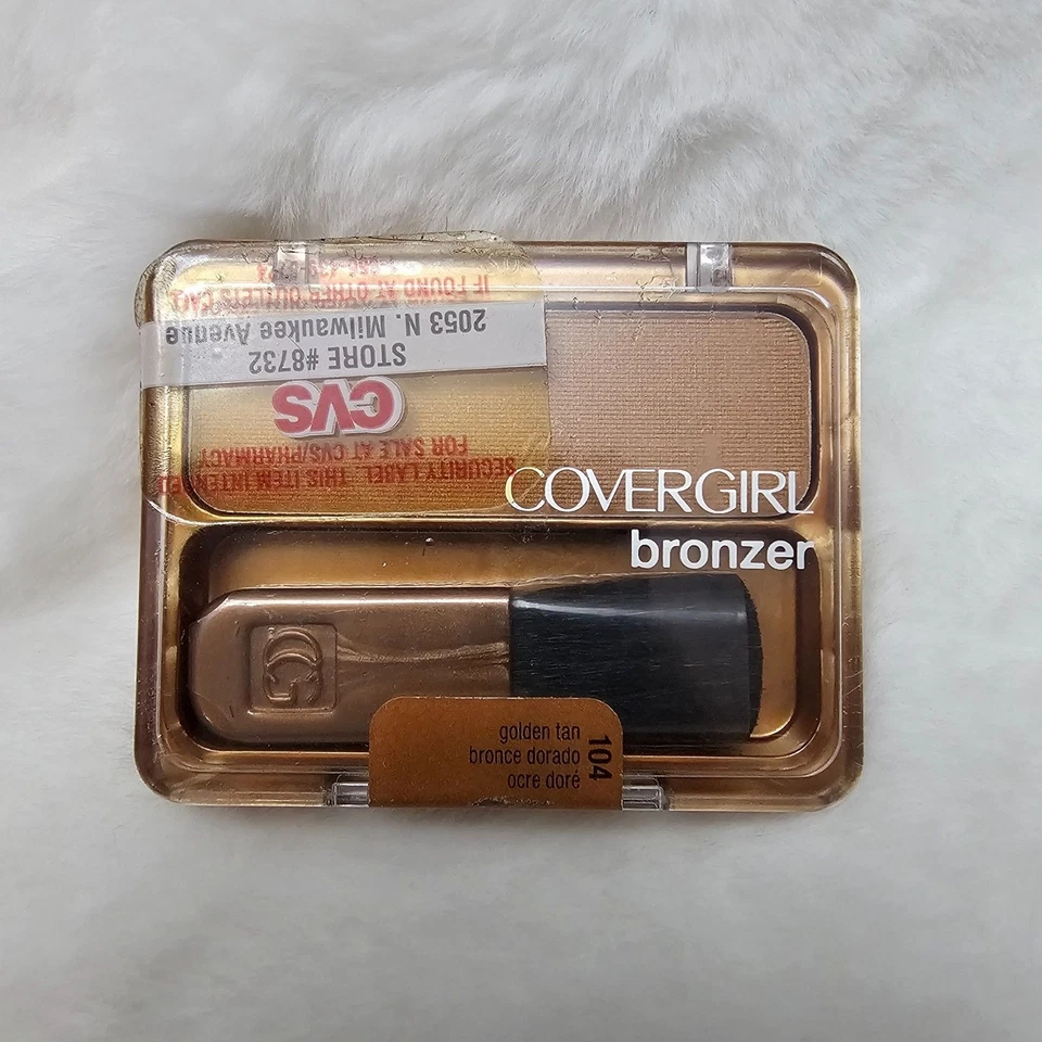 NOS Cover Girl Cheekers Bronzer 104 Golden Tan .12 oz Sealed - Image 1 of 3