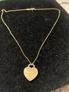 Tiffany&Co. Necklace Return to Tiffany Heart Diamond 18K Today Shipping #33 - Picture 1 of 5
