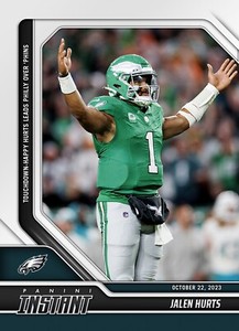 2023 NFL Panini Instant 22 JALEN HURTS PHILADELPHIA EAGLES  PRESALE
