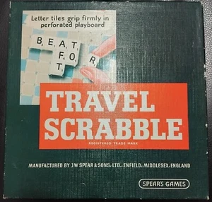Spears Brand Travel Scrabble Game - Portable / Small / Easy To Use / Easy Learn - Picture 1 of 4