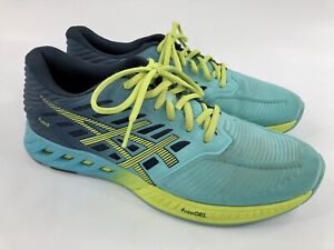 Asics FuzeX T689N Women’s 9 Running Athletic Shoes Blue / Yellow