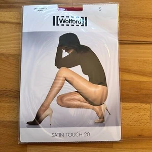 Wolford Satin Touch 20 Tights in China Red NWT – Size S - Picture 1 of 4
