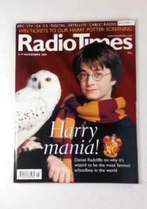 RADIO TIMES MAGAZINE * 3-9 Nov 2001 S/W * Daniel Radcliffe & Harry Potter * NEW - Picture 1 of 2