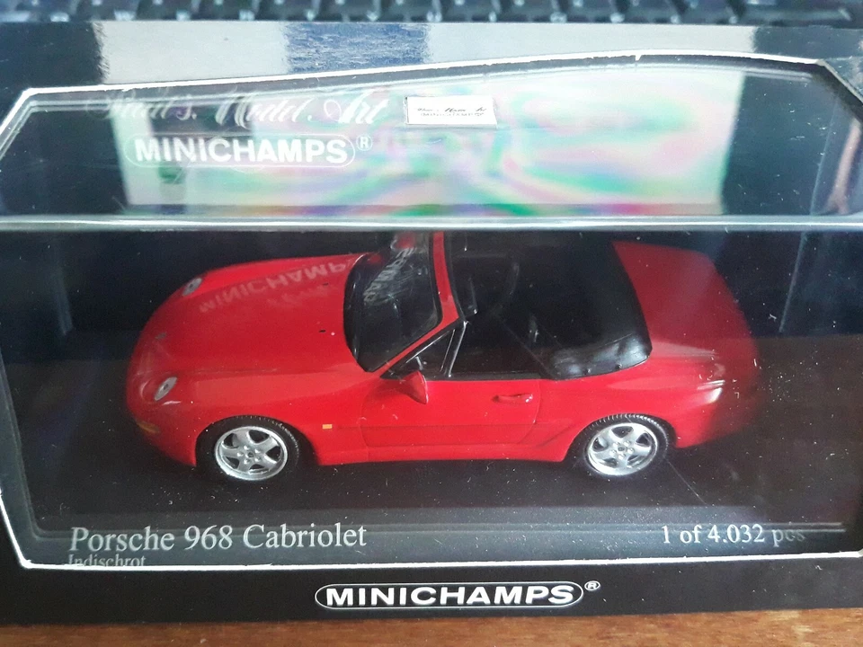 Minichamps 1/43 Porsche 968 Cabriolet 1994 red - Immagine 1 di 1