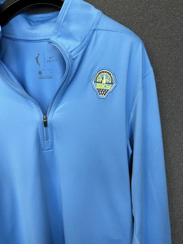 Nike WNBA Chicago Sky Men’s Dri-Fit Pullover 1/4 Zip Jacket Size Small S Blue Cover