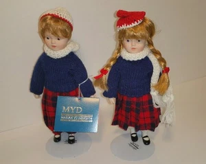 Collectable MYD Marian Yu Designs Heirloom Porcelain Dolls Authentic Dec.1987 - Picture 1 of 11