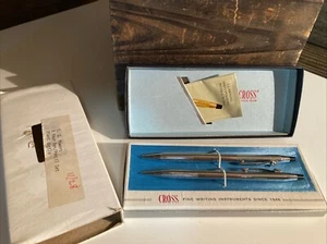 Juego de bolígrafos y lápices cromados Cross Century vintage n.º 3501 NOS - Imagen 1 de 4