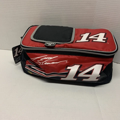 Nascar 10 Can Black & Red Track Legal Cooler Strap Bag #14 Tony Stewart Quick In Cover