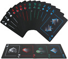 Creative Playing Cards, Plastic PVC Waterproof Poker Deck of Cards with Black Ba
