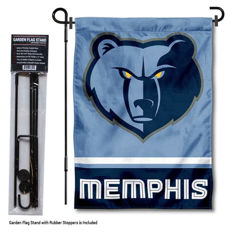 Memphis Grizzlies Garden Flag and Yard Stand Included Cover