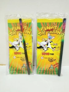 *NIP* 1997 PINKY AND THE BRAIN Notepad & Pencil Wendy's Kids Meal 2 Total - Picture 1 of 2