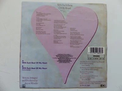 STEVIE WONDER With each beat of my heart  ZB 42809 RRR  - Photo 1/2