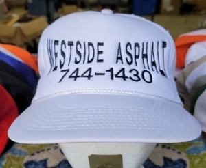VINTAGE WESTSIDE ASPHALT 744-1430 TRUCKER MESH SNAPBACK HAT CAP - Picture 1 of 7