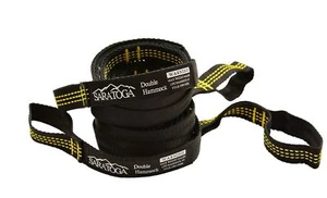 Saratoga Double Hammock Tree Strap Suspension System Kit OR Hammock - Picture 1 of 6