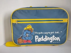 Vintage Eden Toys Blue & Yellow Paddington Bear Kids Children Toy Suitcase - Picture 1 of 9