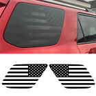 2x Pre-cut US Flag Stickers Rear Window Decals Fit For Toyota 4Runner 2010-20