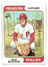 2017 Topps Rediscover Topps 1974 Buyback Bob Boone Gold Foil  #131