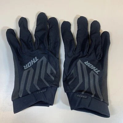 Guantes de carrera Thor MX Draft negros/carbón para adultos y hombres MX SX carreras de motocross Foto 1 de 4