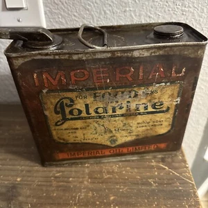 Rare Antique Imperial For Ford Polarine Motor Oil Can - Picture 1 of 5