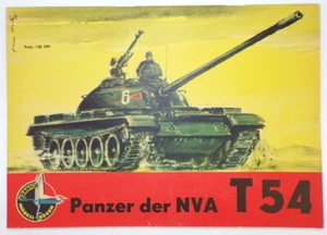Alter DDR Bastelbogen Panzer der NVA T54 Modellbogen Kranich - Bild 1 von 5