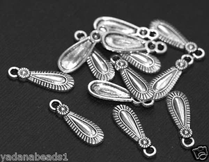 50 pcs of Antique Silver plated Alloy long teardrop 7x21mm - Picture 1 of 2
