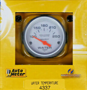 Auto Meter 4337 Ultra Lite Electric Water Temperature Gauge Temp 100 - 250 Deg