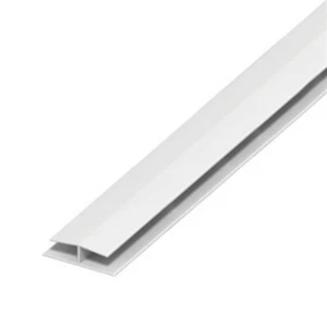 Borde de junta de tabla plana uPVC - placa de techo blanca borde en H - juntas de panel de 1,5 m x 5 - Imagen 1 de 2