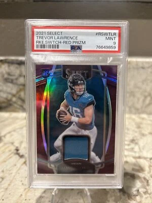 Trevor Lawrence 💎🔥🔥 Color Match 2021 Select PSA 9 - Image 1 of 2