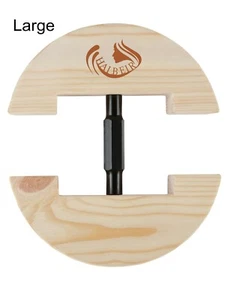 Gorra Estiradora de 2 vías Manija de Metal Madera Sombrero Estirador Sombrero Jack Forma Redonda Grande - Imagen 1 de 4