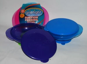 Griptight, Baby Saugfuß Futternapf, blau, rosa, lila, 12 Monate+ - Bild 1 von 9