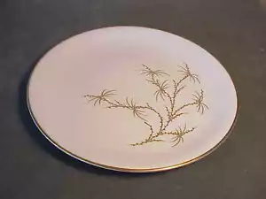 VINTAGE GERMAN PORCELAIN ROSENTHAL 8" DESSERT PLATE - GOLDEN PALM GOLD FLORAL - Picture 1 of 4