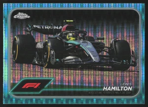 Lewis Hamilton 089/150 - AQUA SONAR REFRACTOR - 78 - 2024 Topps Chrome F1 - Picture 1 of 3