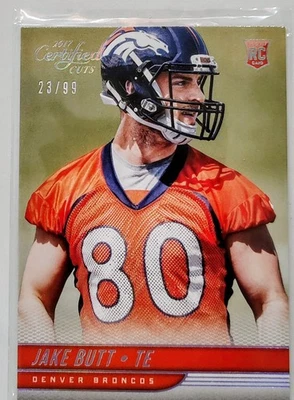 2017 Panini Certified Cuts - Rookies Jake Butt #191 Silver 23/99 (RC) - Image 1 of 2