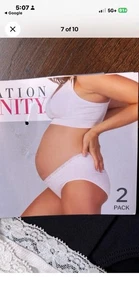 2 pezzi slip bikini sotto pancia senza cuciture in pizzo premaman destinazione taglia L - Foto 1 di 10