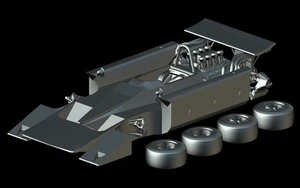 STL File - Ford Cosworth 4WD (1969) - 3D Print 1/87 64 43 32 24 18 Minichamps - Picture 1 of 7