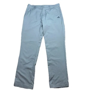 Adidas Mens Adi Advantage Golf Pants 32x32 Gray Lightweight Performance Stretch - Picture 1 of 7