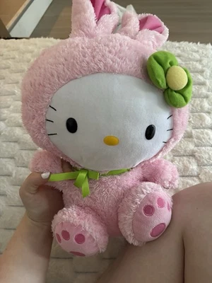 Peluche Hello Kitty Sanrio Bunny 15 pulgadas rosa Ty Foto 1 de 2